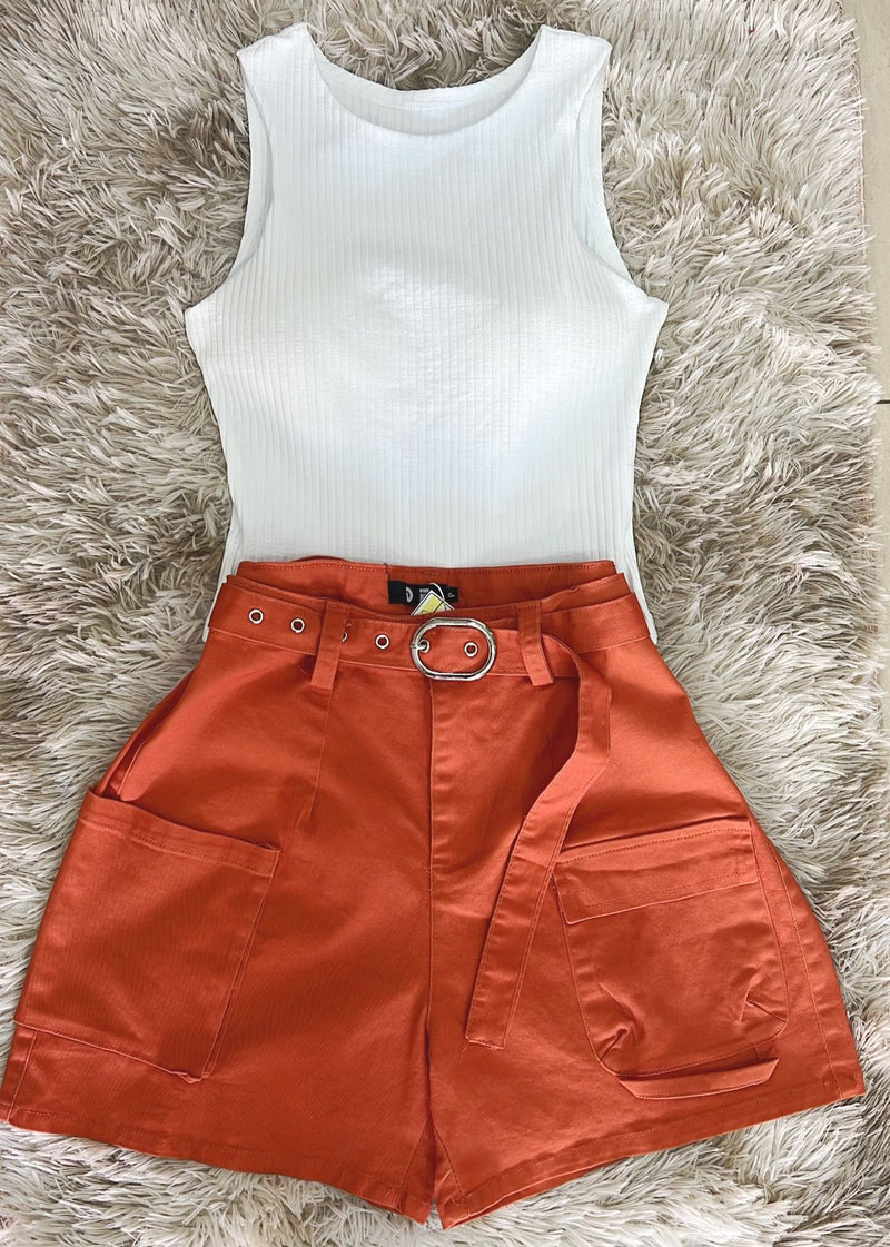 Short Feminino com Cinto